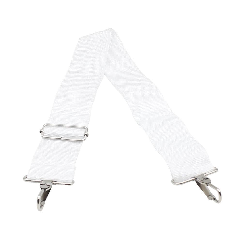 Adjustable Nylon Parade Marching Snare Drum Sling Strap Belt Musical Instrument Accessory white