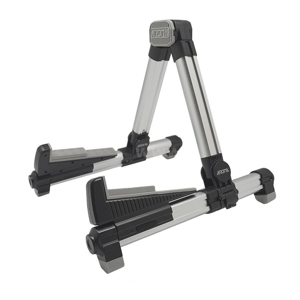 AROMA AGS-08 Folding Adjustable Universal String Instrument Guitar Stand Aluminum Alloy A-Frame for