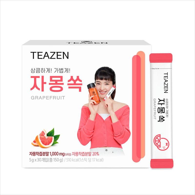 TEAZEN Grapefruit Sok Powder Tea, 5g, 30ea 5g X 30EA
