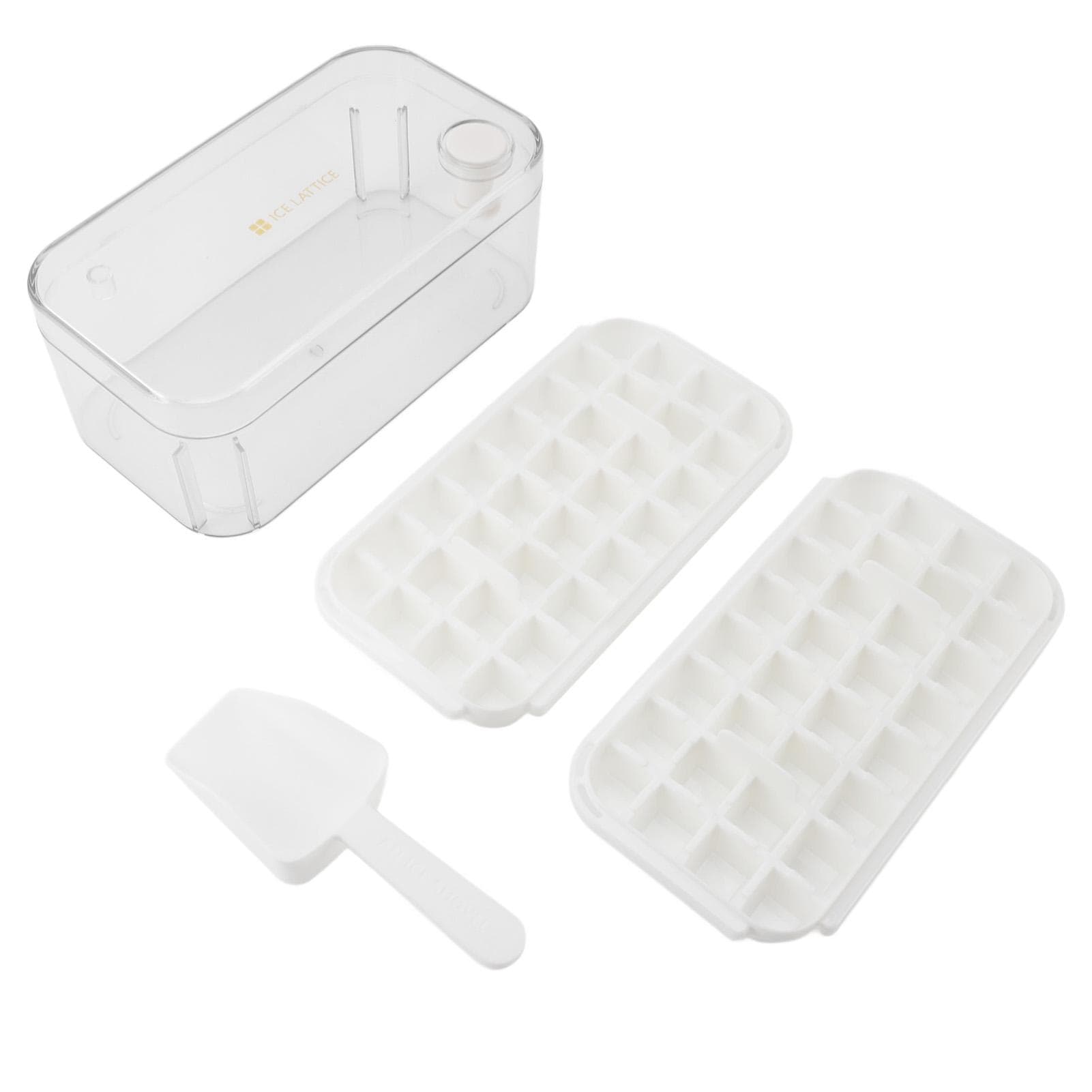 64 Grids Ice Cube Trays Innovative Food Grade Large Capacity Easy Release Ice Cube Mould with L(for 6.5-9kg)