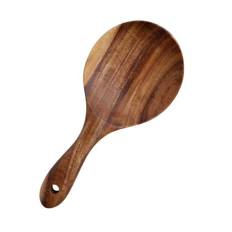 Teak Wood Rice Spoon Rice Paddle Scoop Wooden Kitchen Spoon Ladle Tablespoon Big Serving Spoon Wooden Kitchen Utensils Tableware