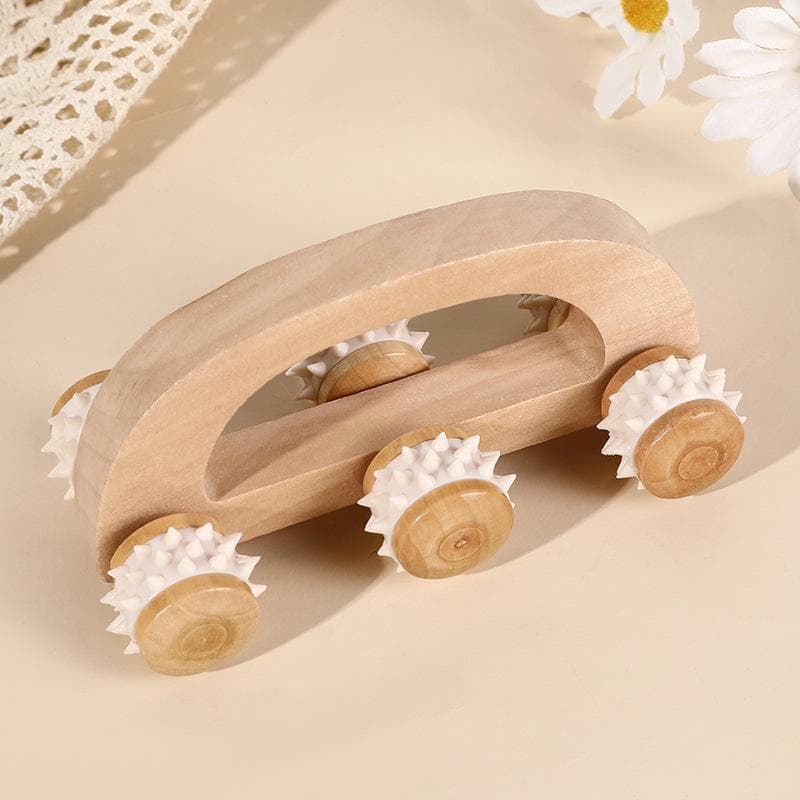 1 Pcs Massage Roller Tool Manual Massager Back Massage Roller for Neck Leg Back Deep Tissue Muscle Massager