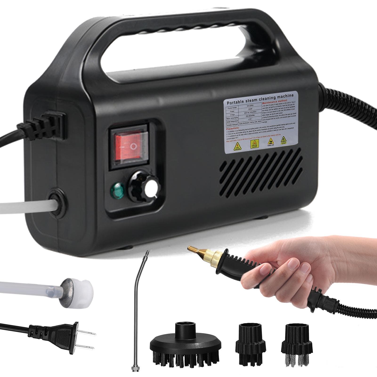 Household High Temperature High Pressure Steam Cleaner Multifunctional Home Cleaning Machine for black