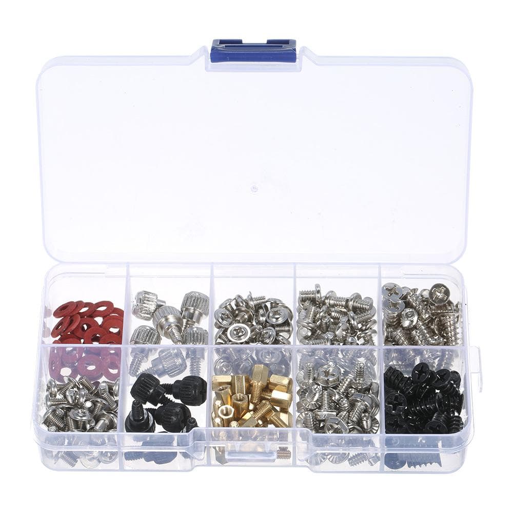 228PCS Basic Computer Screw Kit Desktop Computer Maintenance Screw Set for Computer Case multicolour