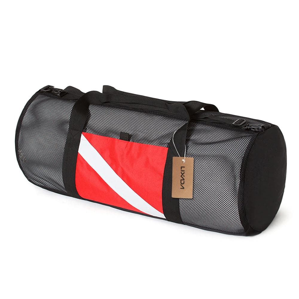 Mesh Duffel Gear Bag Snorkel Equipment Carry Bag for Mask Snorkel Fins Scuba Diving Surfing Gear