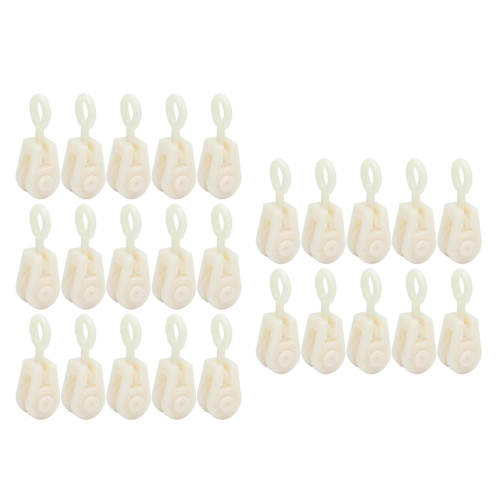 25pcs Livestock Fixed Pulley Plastic Greenhouse Pulley Accessories for Most Chicken Houses Farm