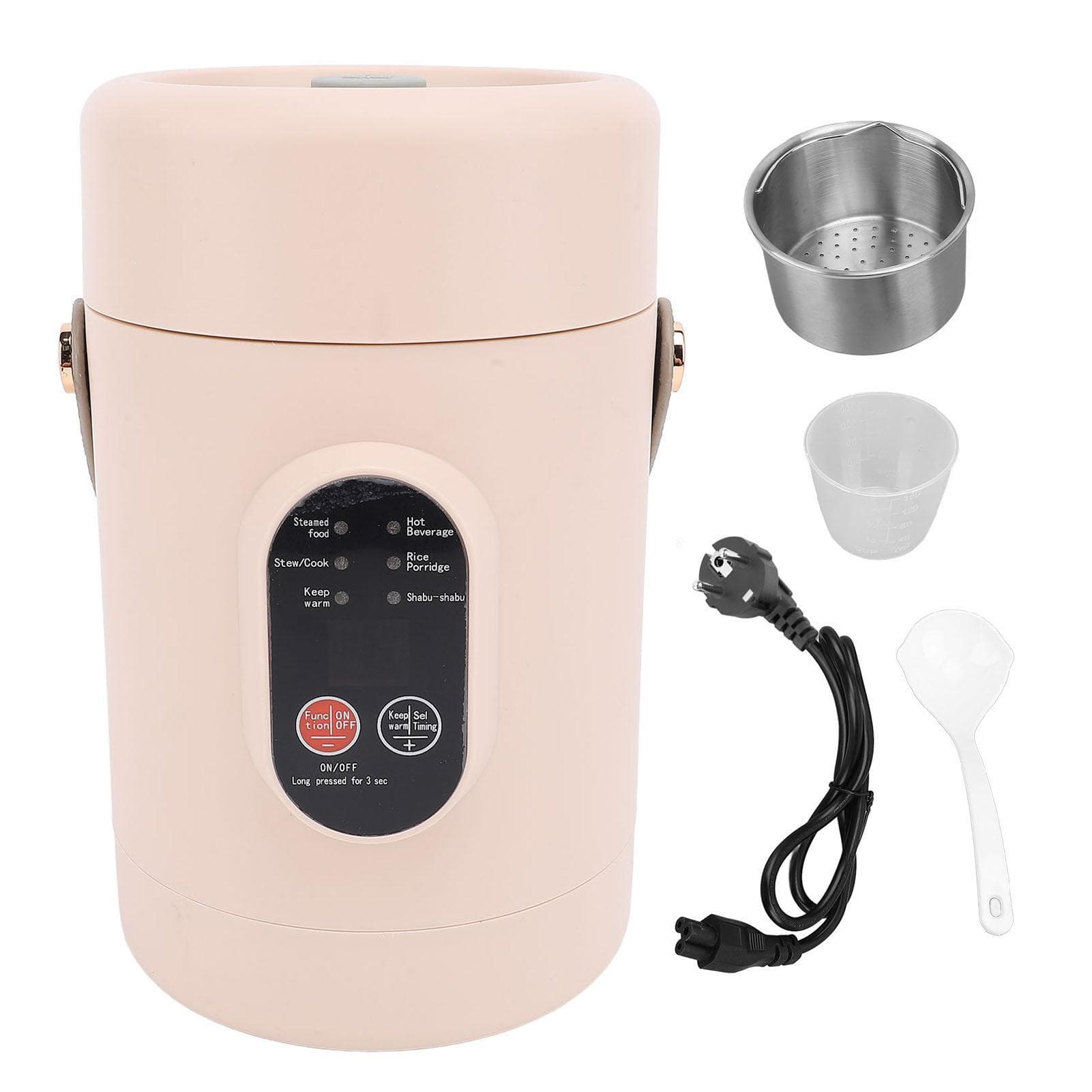 Portable Electric Stew Pot 500W Multi Functional Small Electric Stew Cup with Stainless Steel L