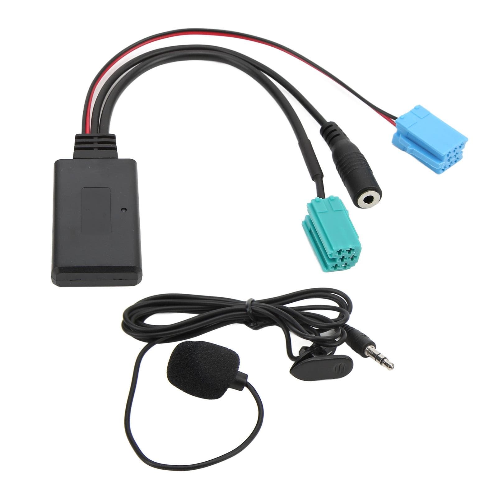 Bluetooth AUX IN Cable Auxiliary Input Adapter Handsfree Microphone Replacement for Megane 2