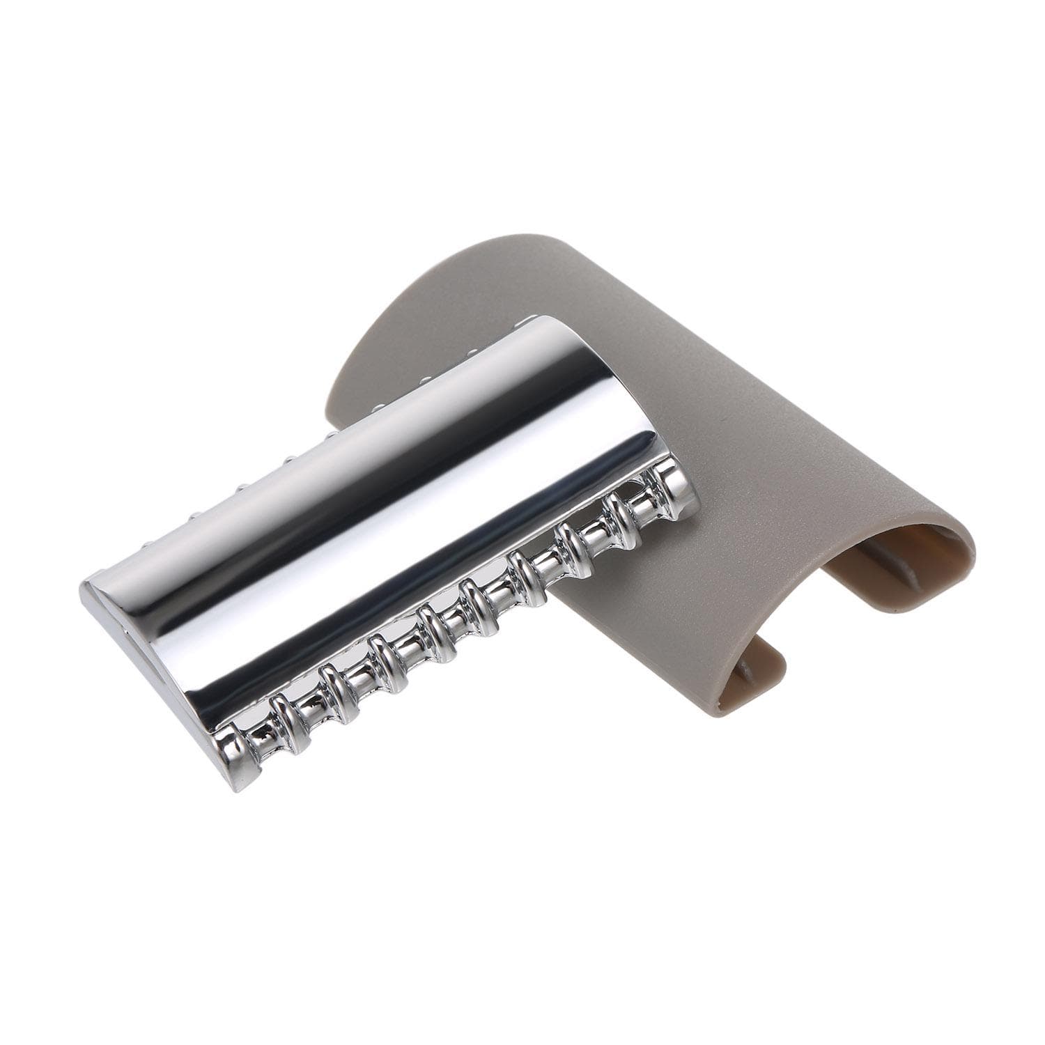 Double Edge Safety Razor Stainless Steel Open Comb Head Men Safety Razor Head Beard Shaving Tool silver