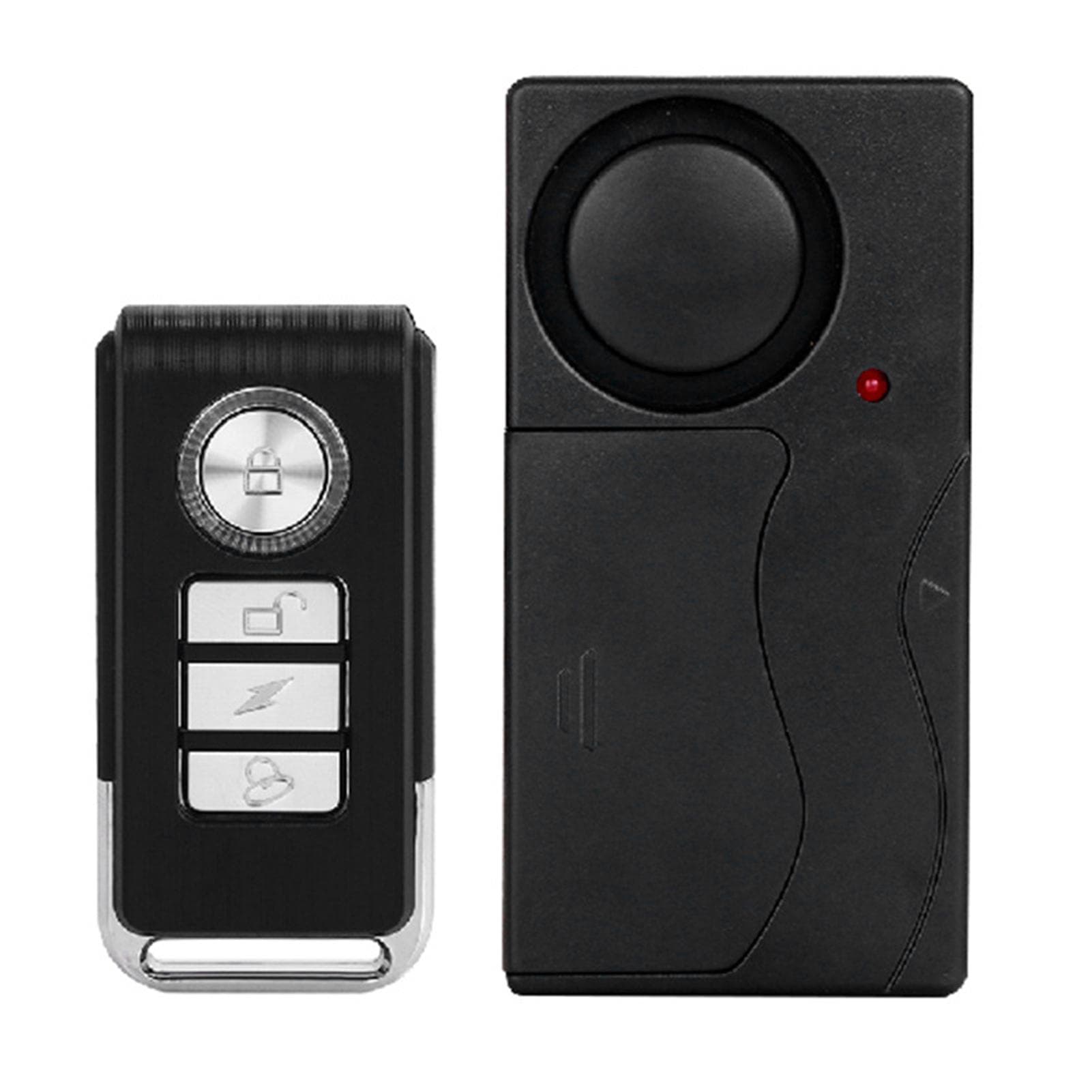 110dB Bike Alarm Wireless Vibration Motion Sensor Motorcycle Bicycle Security Sensors Bike Alarm with Remote black