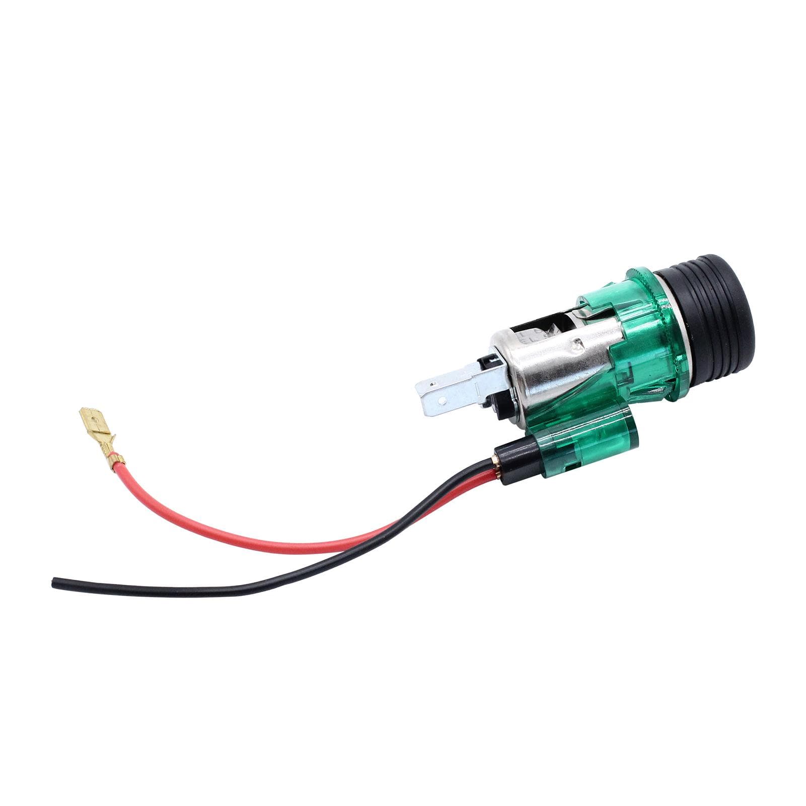 Cigarette Lighter Socket Replacement for 12V/24V Illuminated Car Plug Car Auto Vehicle green