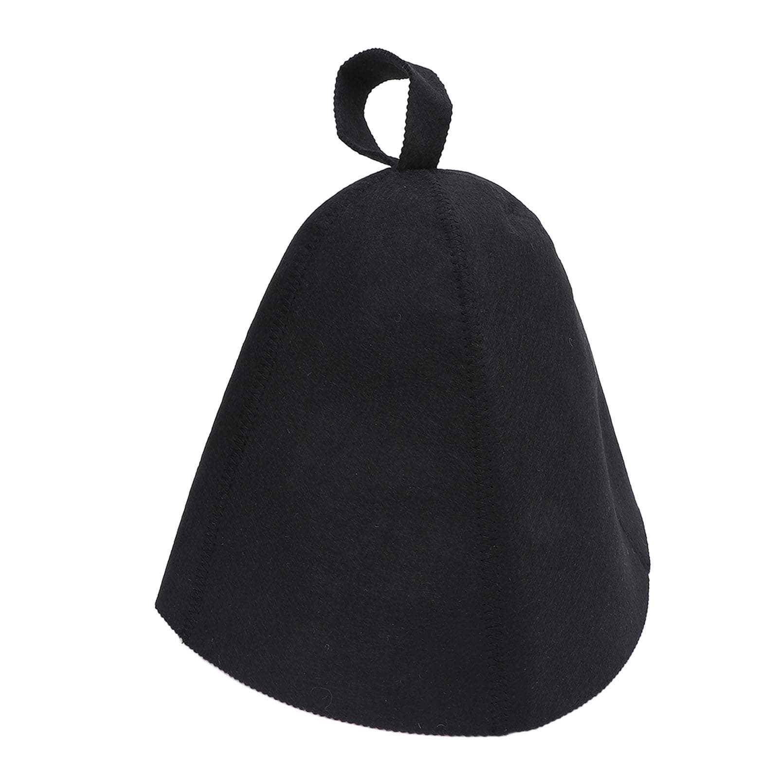 2pcs Men Sauna Hat Thick Absorbent Heat Insulating Breathable Sauna Cap Steam Bath Accessories black