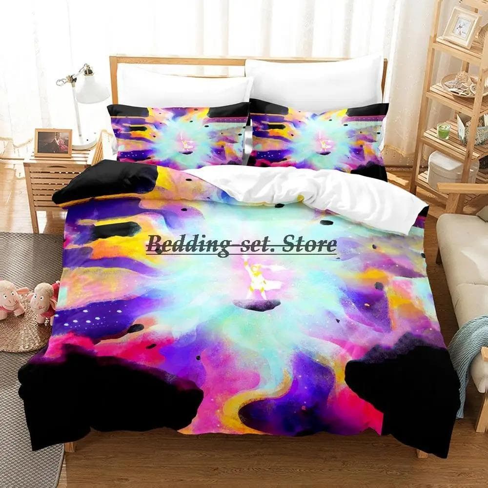 She Ra And The Princesses Of Power Bedding Set Single Twin Full Queen King Size Bed Set Bedroom Duvetcover Sets Anime AU Queen 210x210cm
