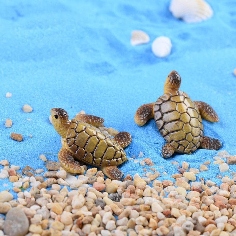 Sea Turtles Miniature Fairy Garden Home Houses Decoration Mini Craft Micro Landscaping Decor DIY