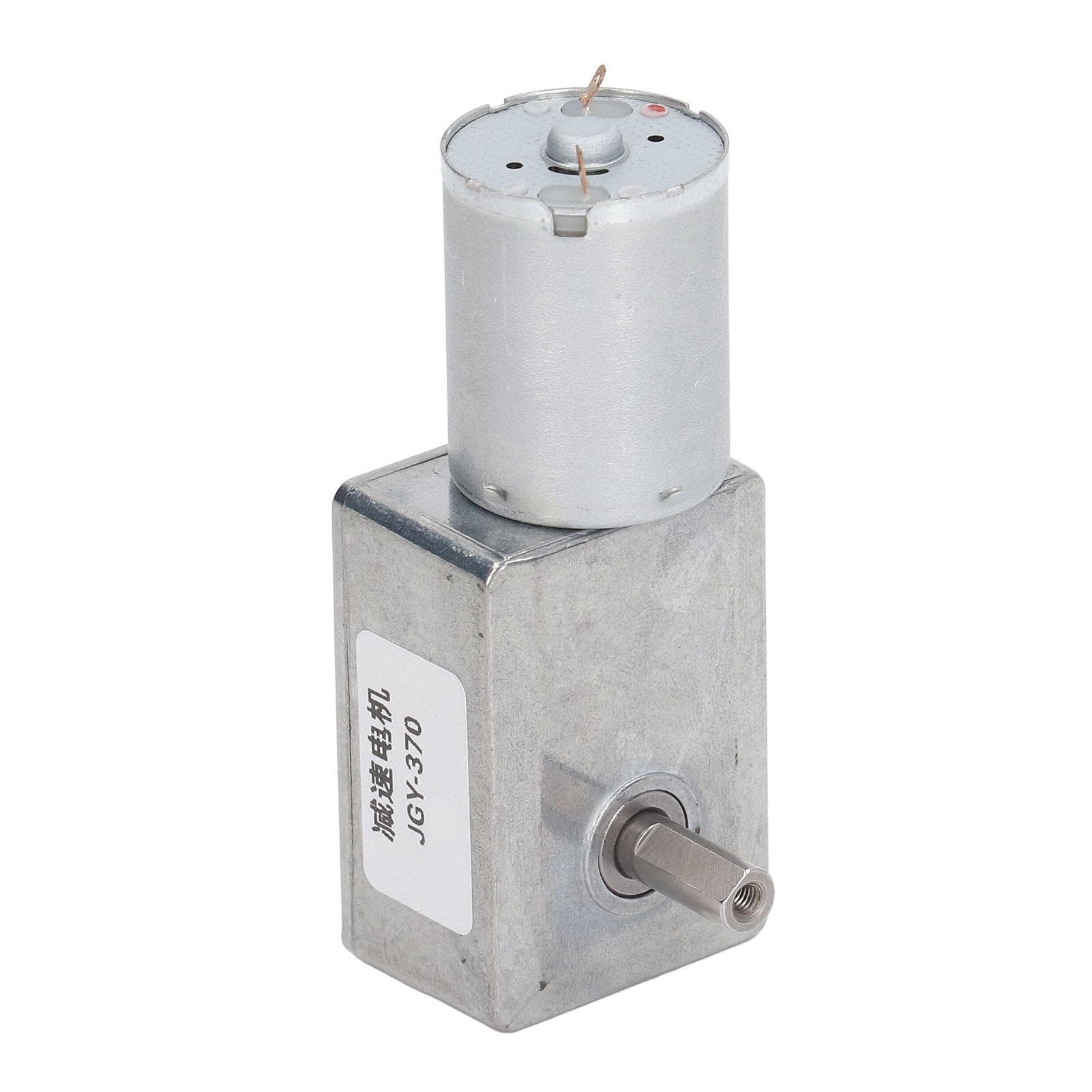 Gear Motor 12mm Double Shaft Self Locking Reversible Worm Gear Speed Reduction Motor with Fixing