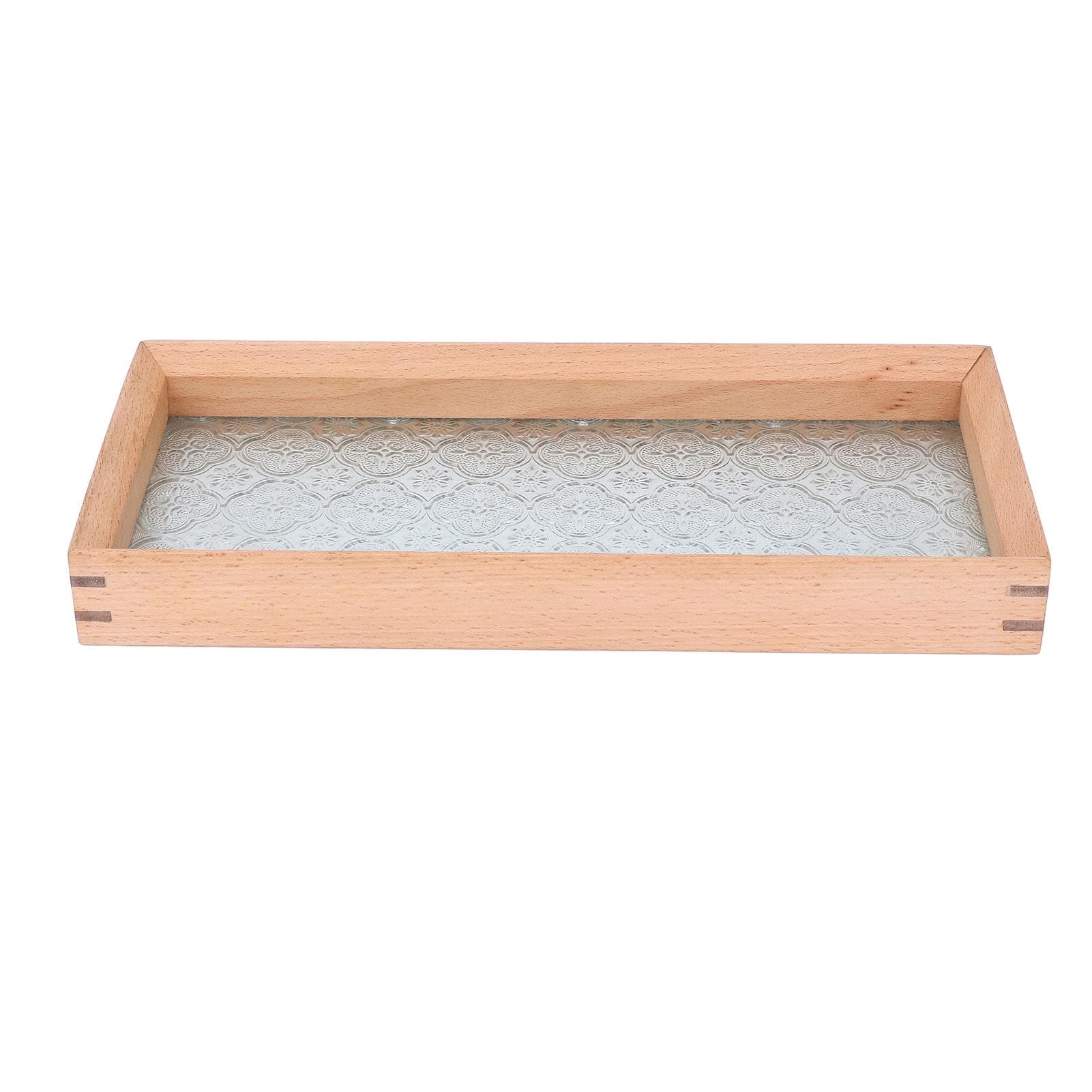 Bathtub Tray Beech Wood Delicate Look Pressure Resistant Versatile Tub Tray for Wine Coffee Tea