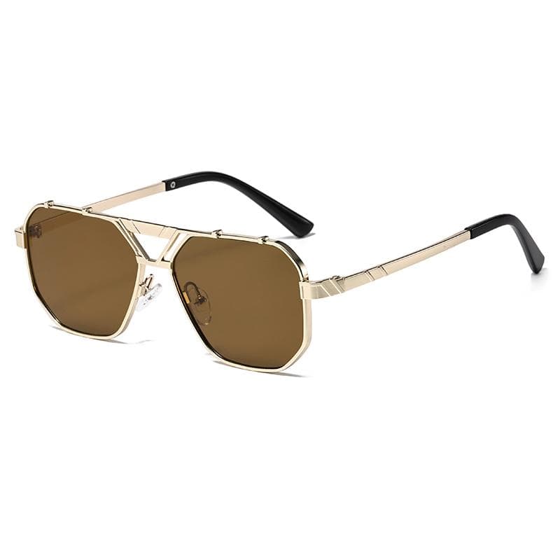 1/2pcs Metal Double Bridges Square Women Luxury Sunglasses UV400 Gradient Lens Sun Glasses for Men Outdoor Driving