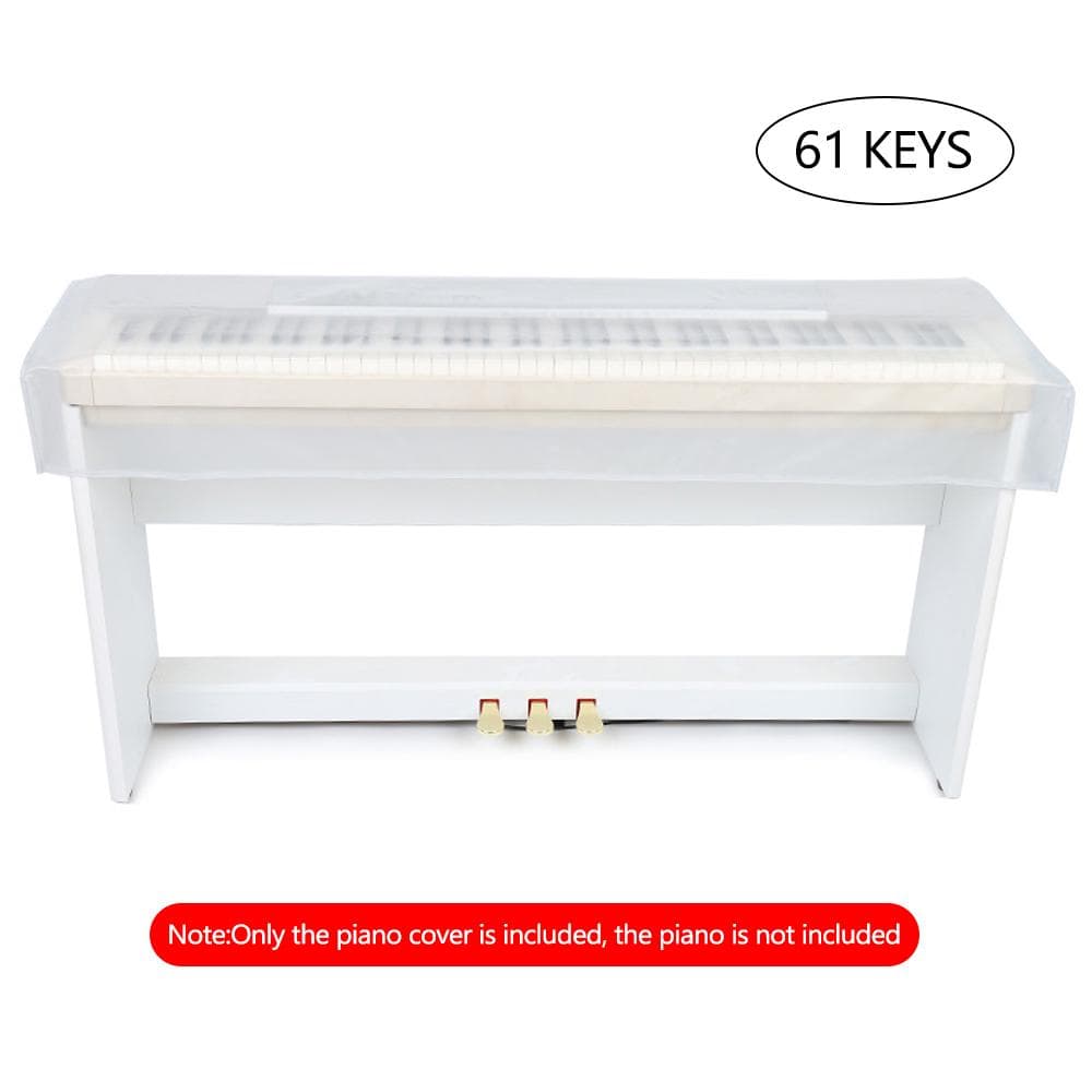 Transparent Grind Arenaceous Piano Cover Digital Piano Keyboard Dustproof and Waterproof Cover for 61-keys piano