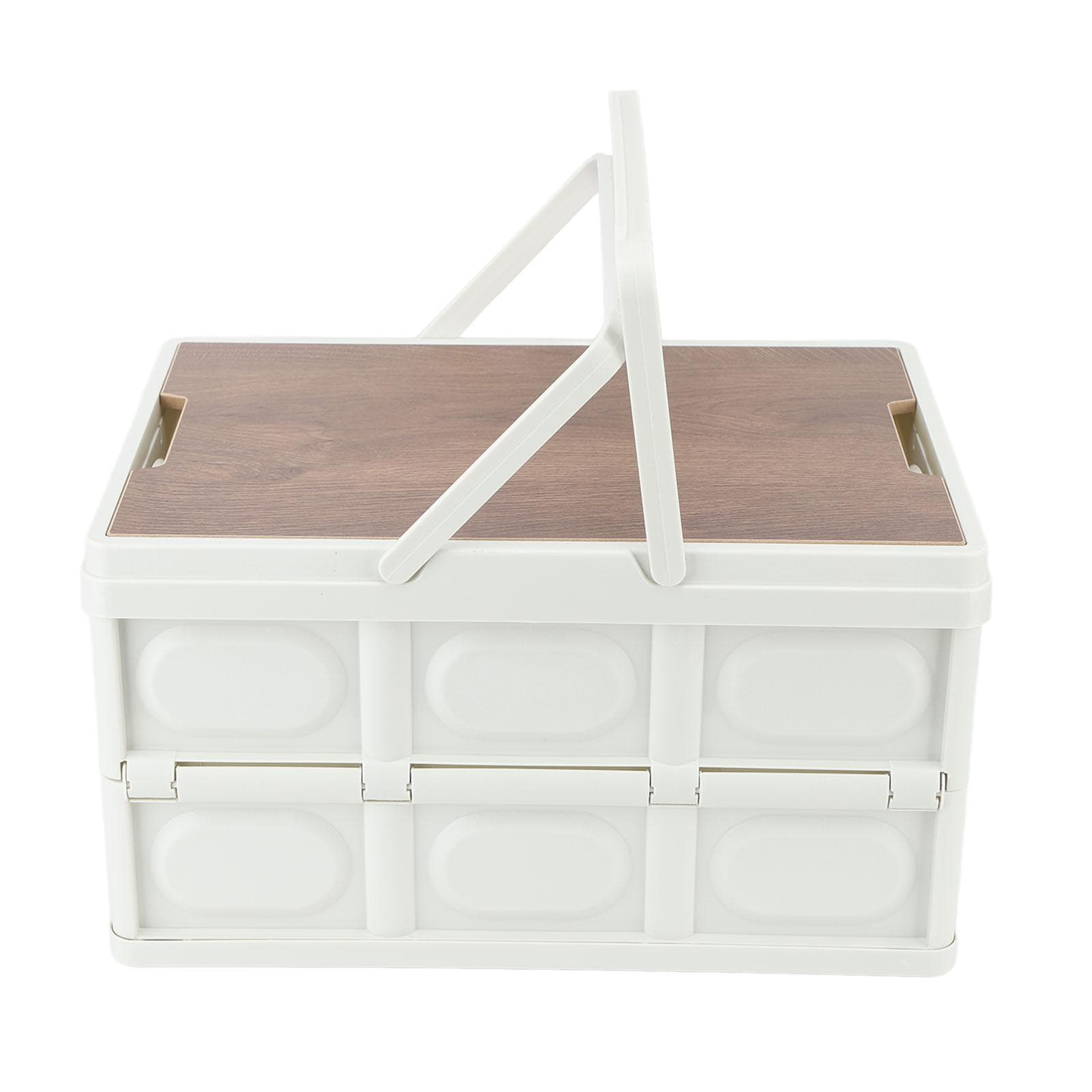 Camp Box Outdoor Camping Portable Storage Box with Handle Removable Foldable Camping Portable S