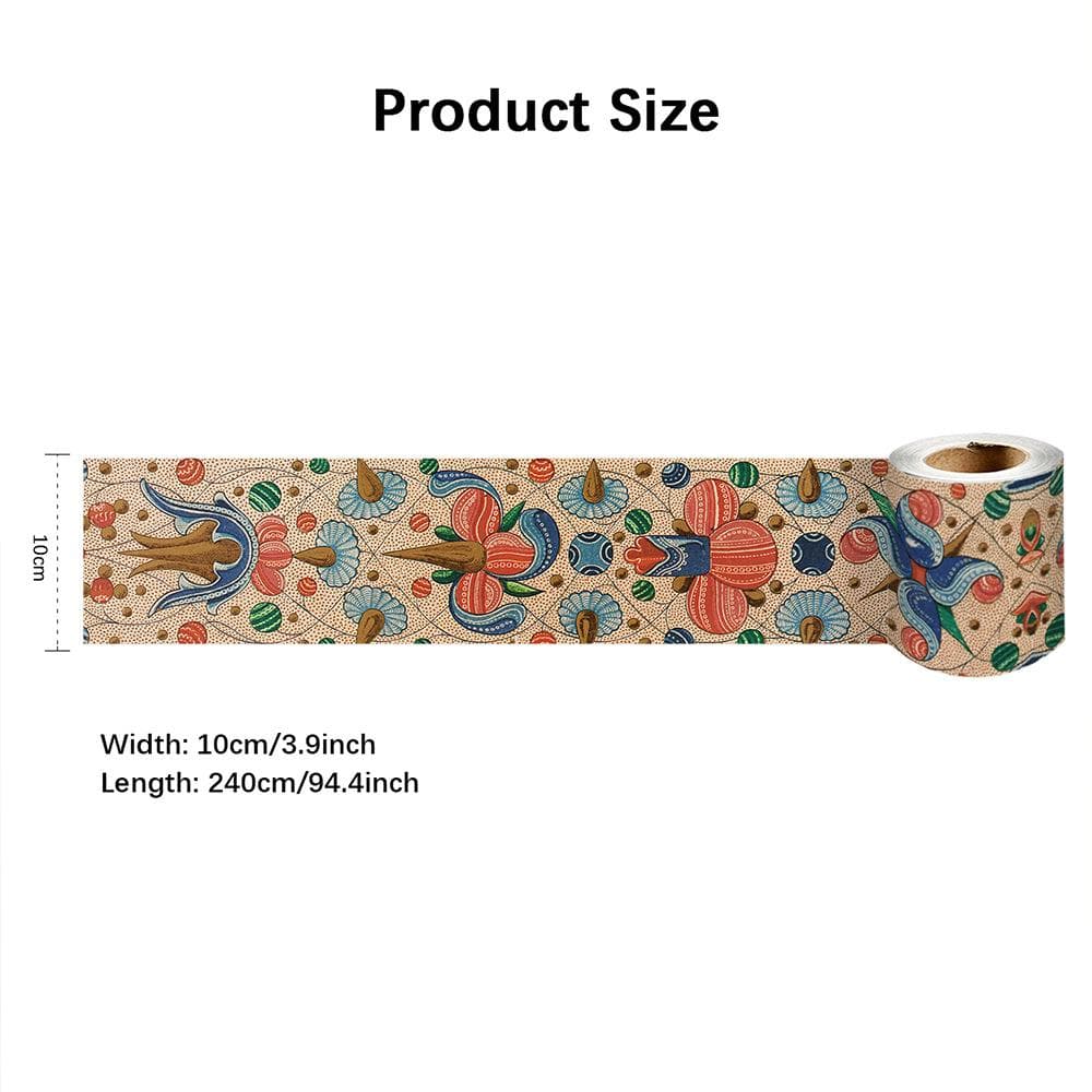 Self Adhesive Wall Skirting Border Line Wallpaper Sticker Home Decor Self-adhesive Waist Line P