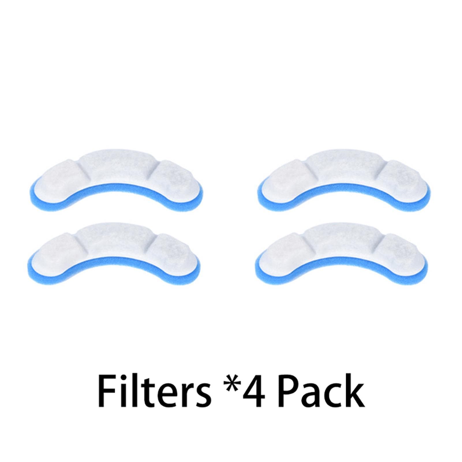Cat Water Fountain Filters Automatic Large Dog Water Fountain Pet Drinking Fountain Water 4 Pack white/blue