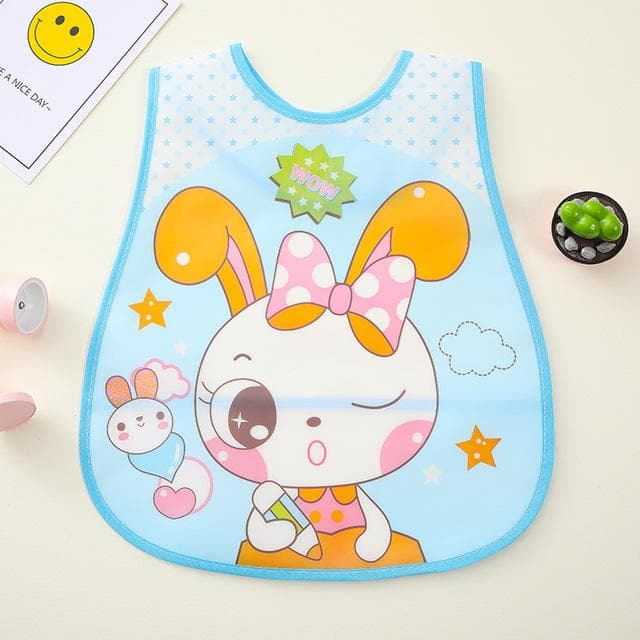 Hot-selling Multi-graphic Baby Cute Cartoon Portable Easy-to-wash Bib Waterproof Anti-dirty Baby Food Supplement Bib Baby Items