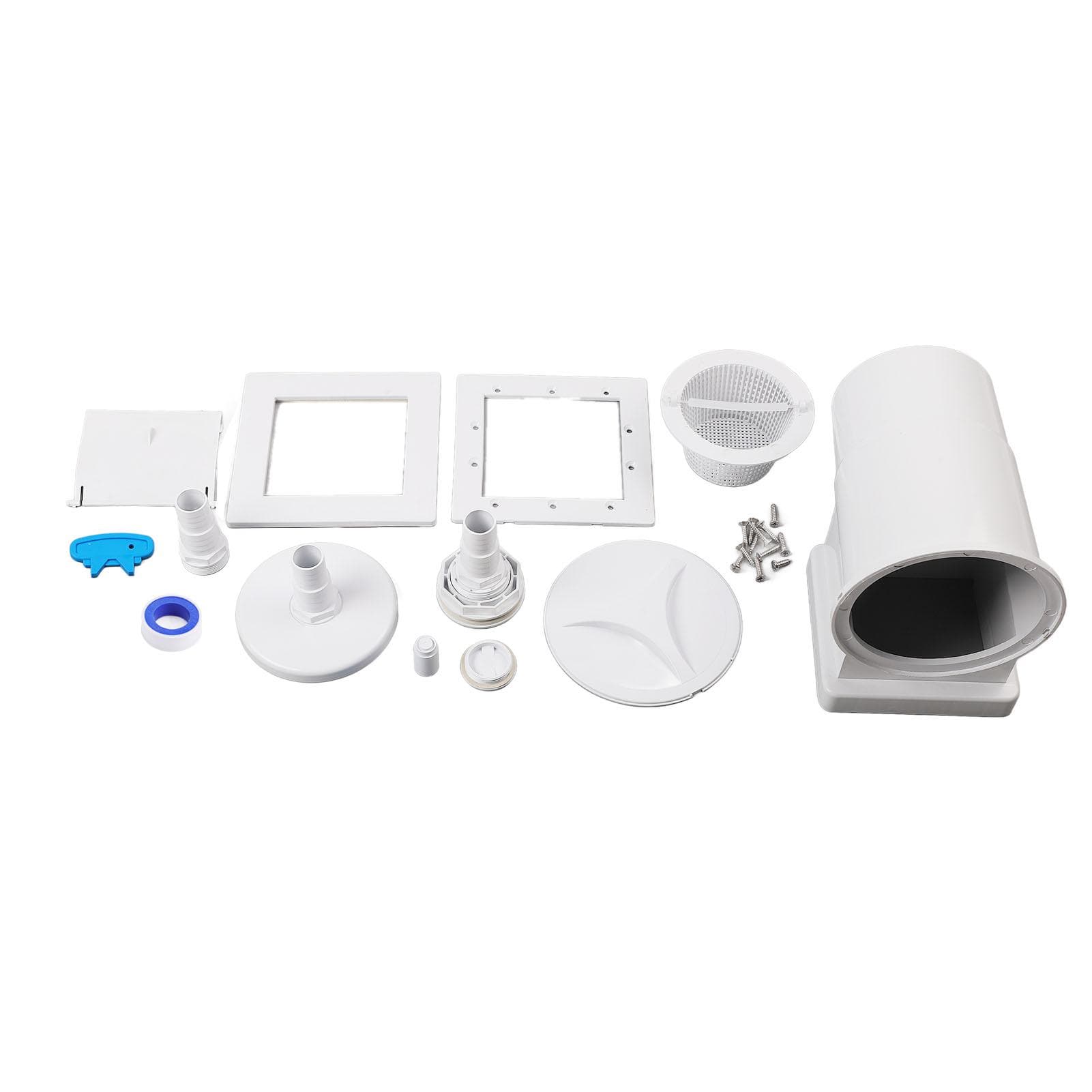 Pool Wall Above Skimmer ABS G1 1/2 Internal Thread 6.5L Swimming Cleaner Filter Debris Collector