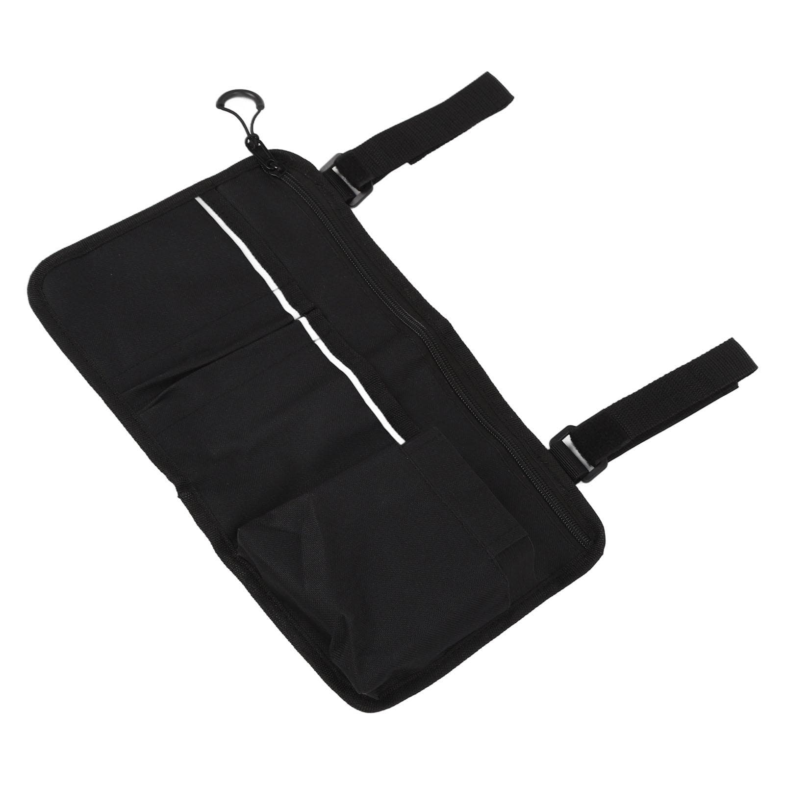 Wheelchair Side Bag Multi Pocket Waterproof Lightweight Compatible Walker Bag with Reflective Strip