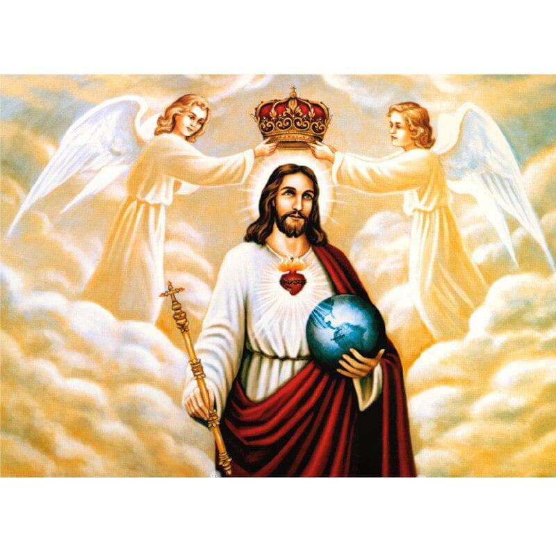 5d Diy Diamond Painting God Picture Diamond Embroidery Rhinestones Wall Sticker Home Decor 20X30CM