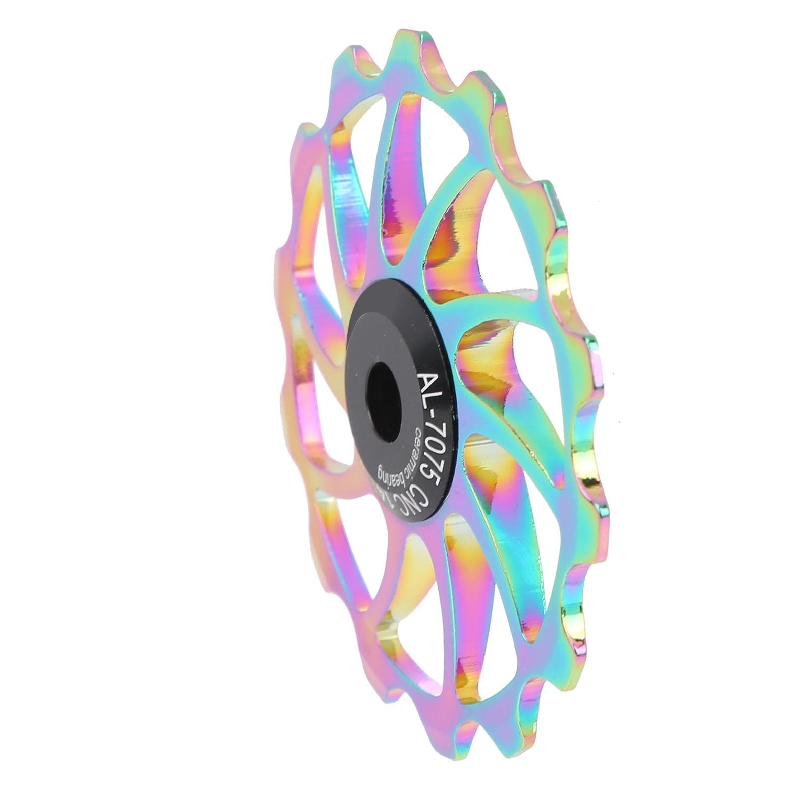 14T Bike Guide Roller Aluminum Alloy Bike Pulley Wheel Guide Roller for Mountain Folding Bike