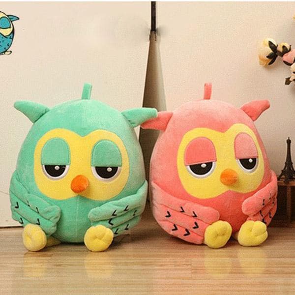 20CM Lovely Night Owl Plush Toy Baby Toys Stuffed Animal Doll 2 Colors Soft Dolls blue