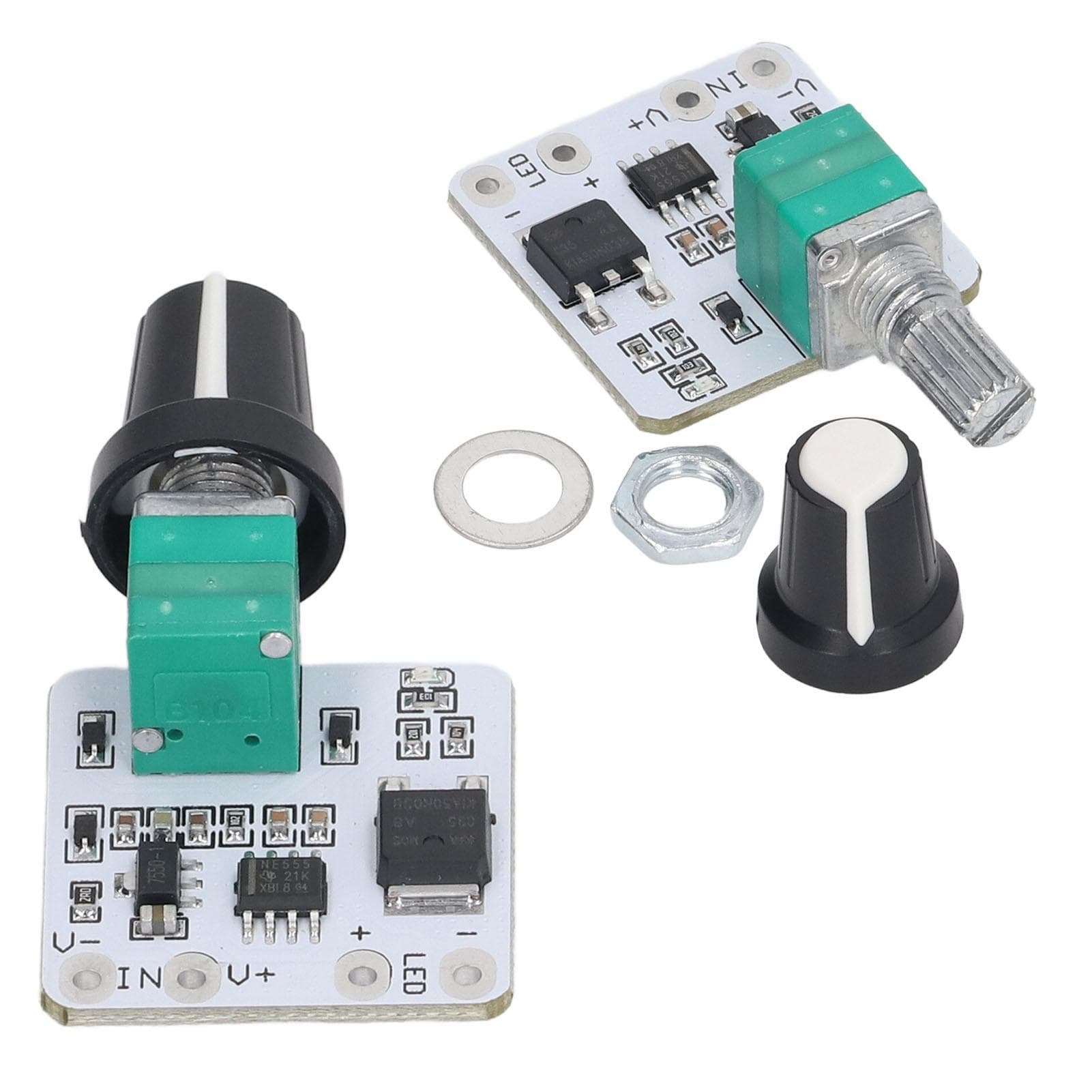 2Pcs LED Dimmer Switch Stepless Adjustment Constant Voltage Controller Module DC 6?24V