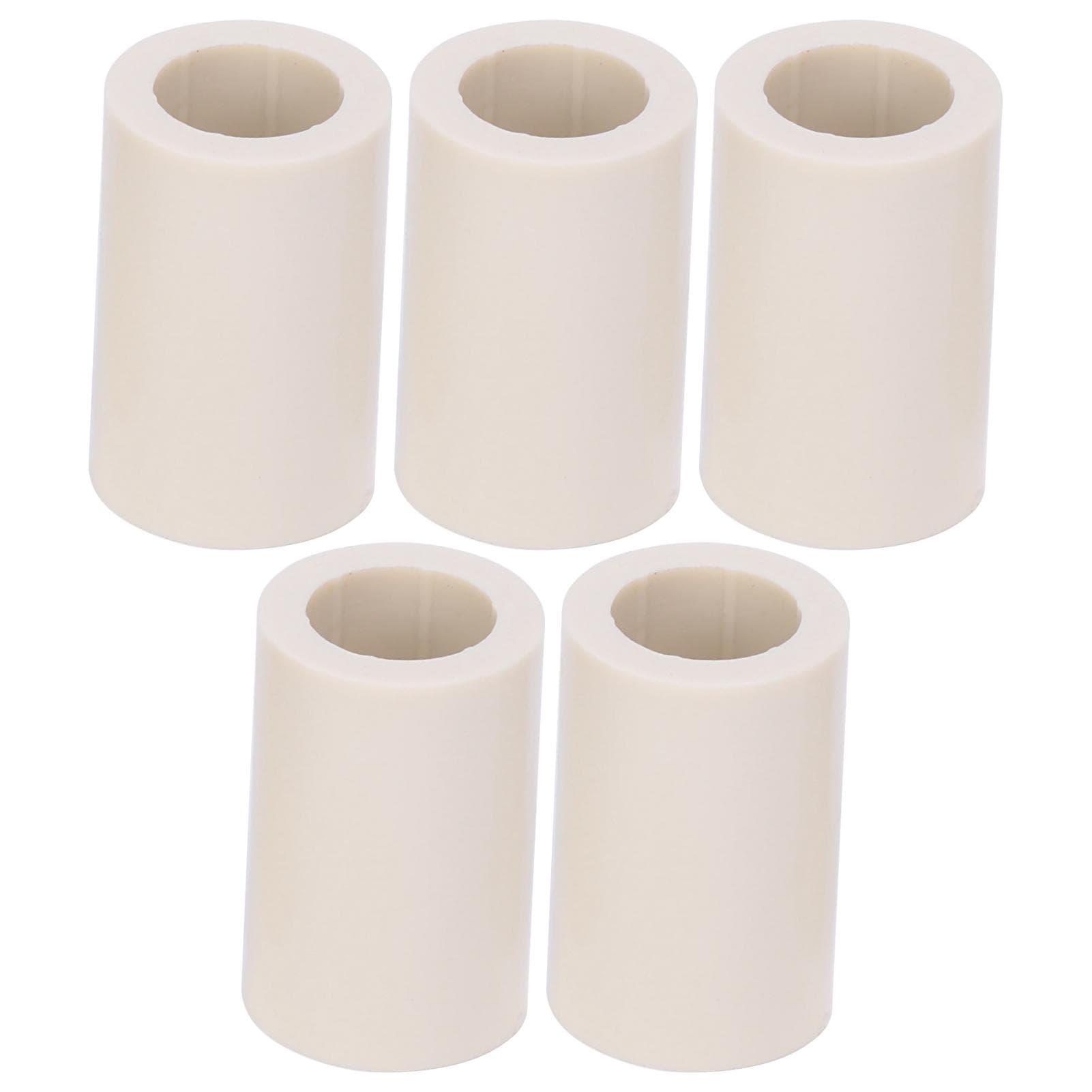 40pcs Pool Cue Ferrules White Fiber Stick Rod Repairing Tool Tubes Billiard Accessories12mm0.5in