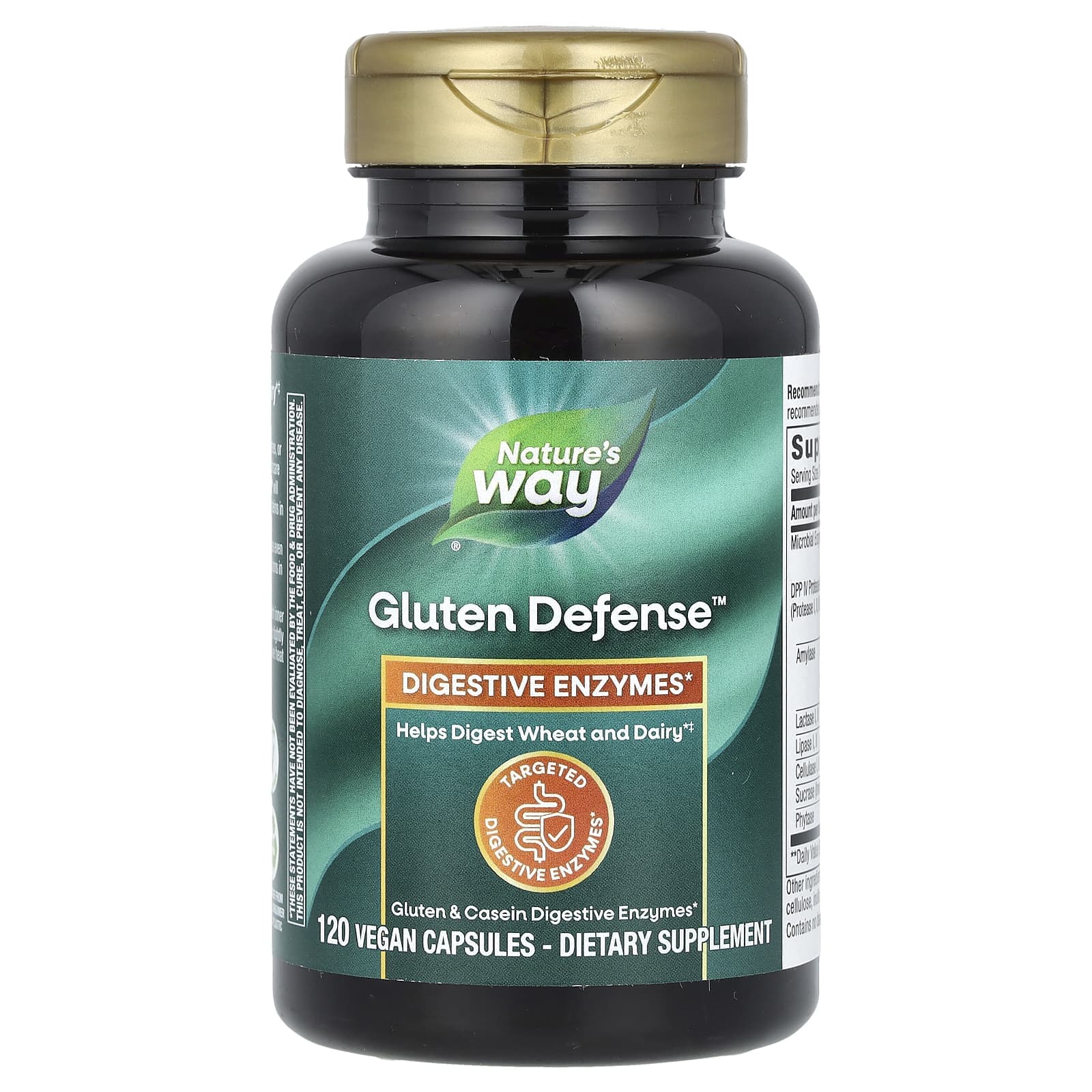 Nature's Way, Gluten Defense, Contains DPP IV, 120 Veggie Capsules