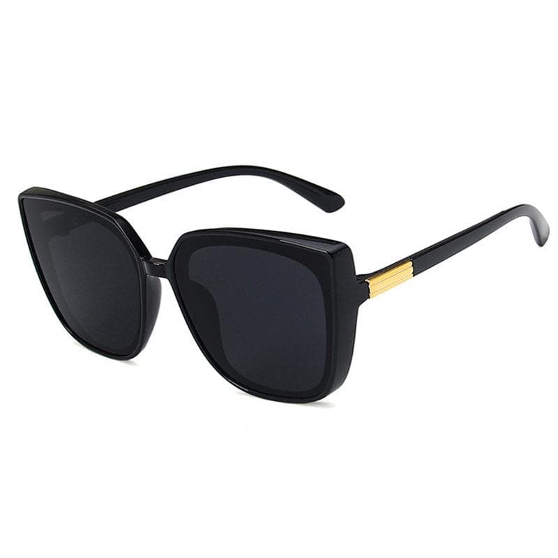1PC New Step Square Sunglasses Big Face Trendy Women Retro Internet Celebrity Glasses Fashion UV Protection