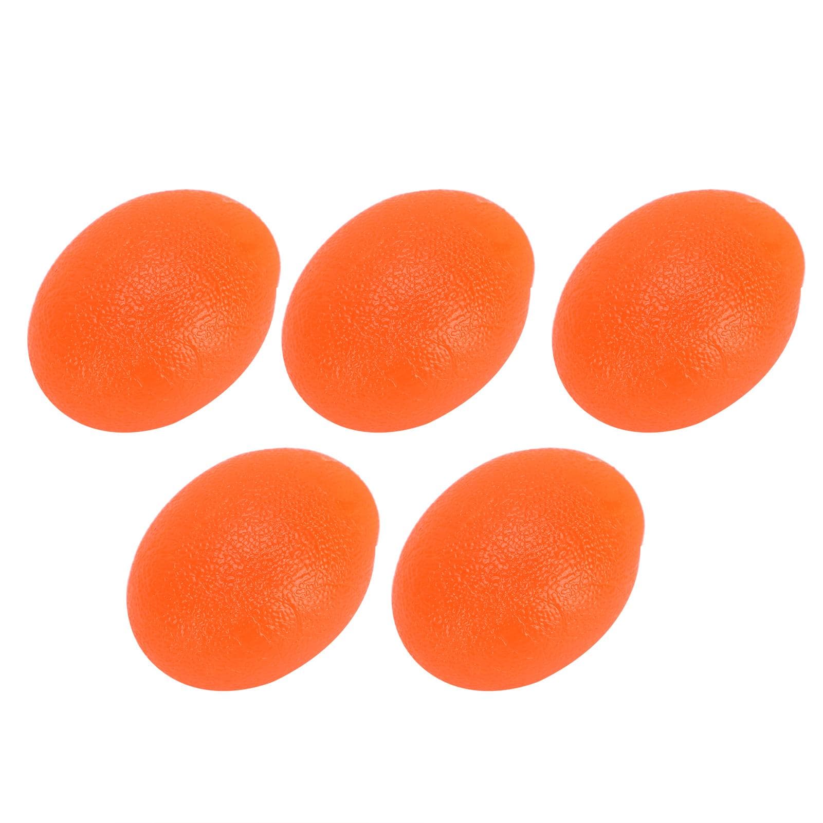5pcs Silicone Hand Grip Ball Wrist Exercise Strength Training Massage Grip StrengthenerOrange (20