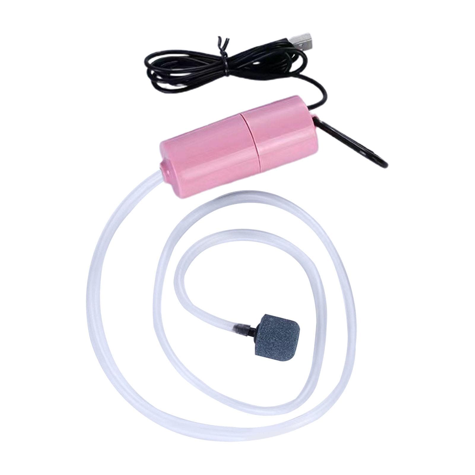Fish Tank Air Pump Household Silent Mini USB Oxygen Pump Outdoor Fishing Aquarium Pumps Pink pink