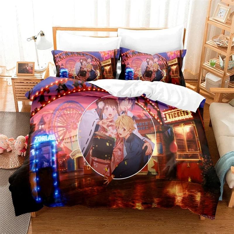 3D Printed Noragami Yato Bedding Set,Duvet Cover Comforter Bed Set Quilt Cover Pillowcase,King Queen Twin Size Boys Girls Adults 135x200cm 2pcs
