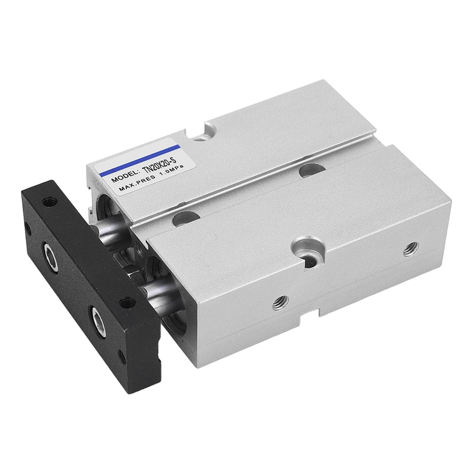 Dual Action Pneumatic Cylinder Aluminum Alloy Double Rod Double Shaft Air Cylinder 20mm Bore 20mm