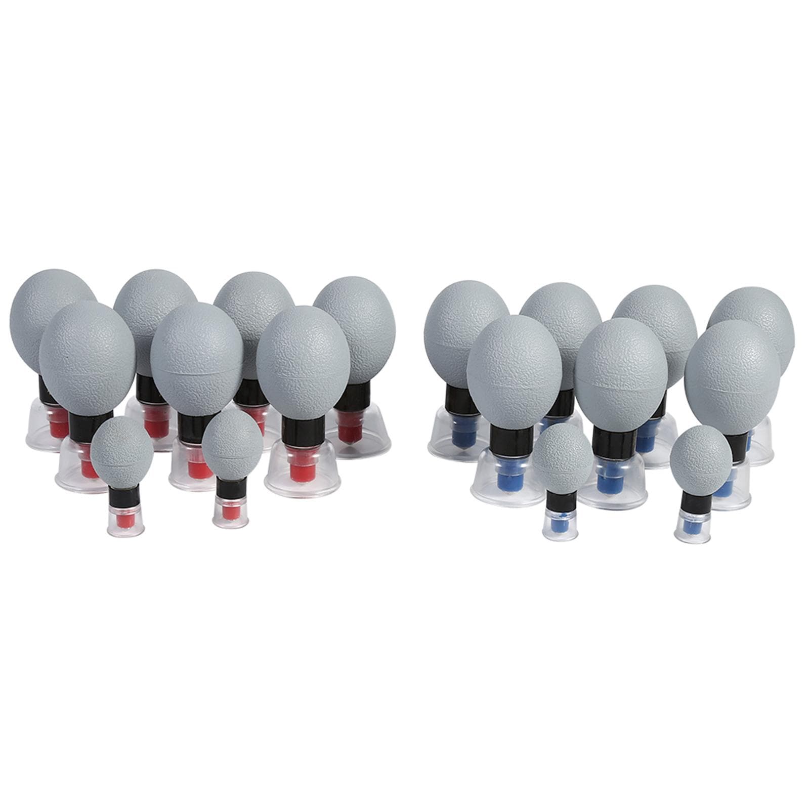 12PcsSet New Household Five Lines of Needle Acupuncture & Moxibustion Cupping Cups Devices Normal 18 needles