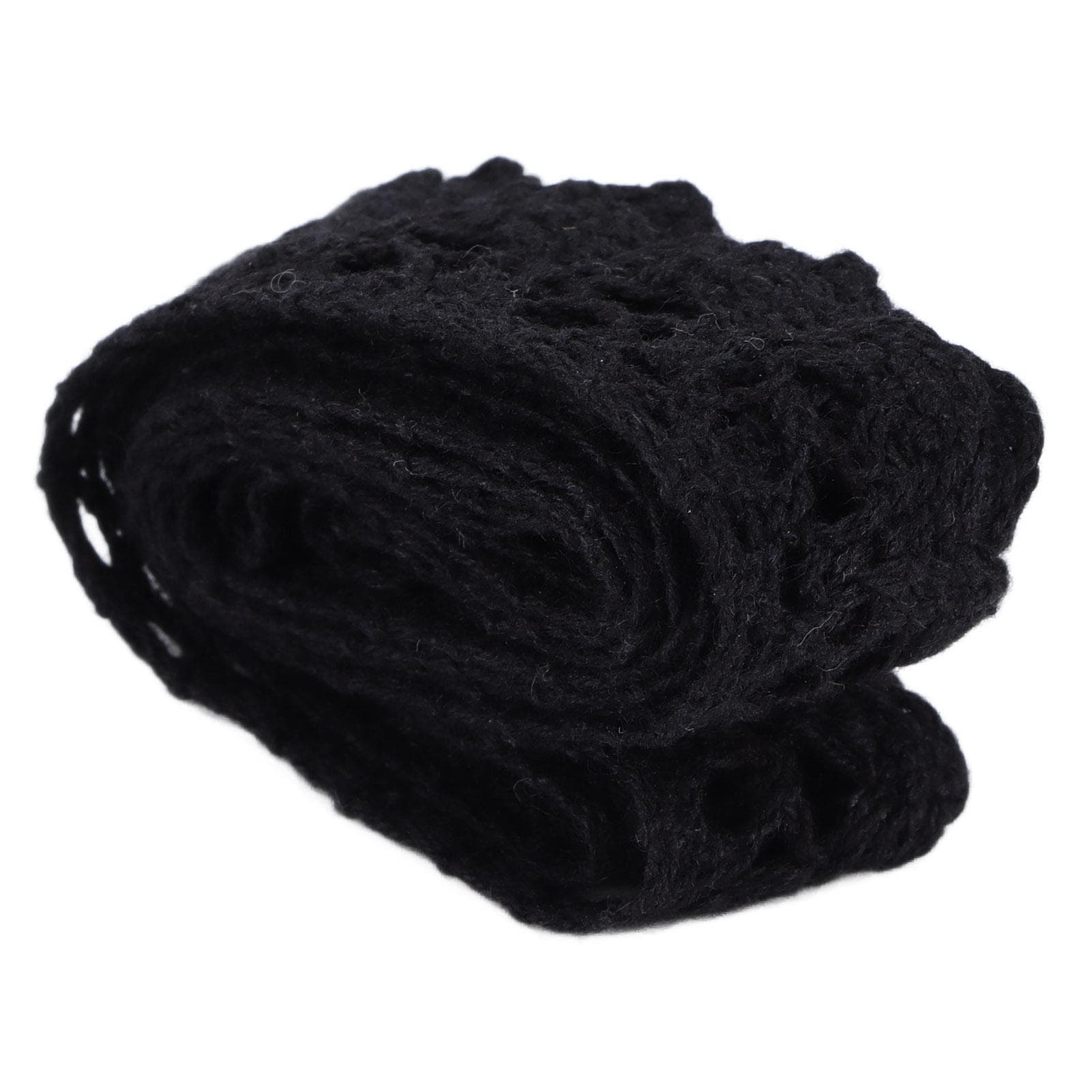 Lace Ribbon DIY Cotton Net 1.5cm Width 20 Yards Elegant Black Fabric Lace Trim for Curtain Clothes