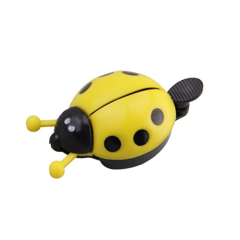 1PC Bicycle Small Bell Cartoon Beetle Ladybug Cycling Bells For Lovely Kids Girls Bike Ride Mini Bell Alarm Bicycle Accessories yellow