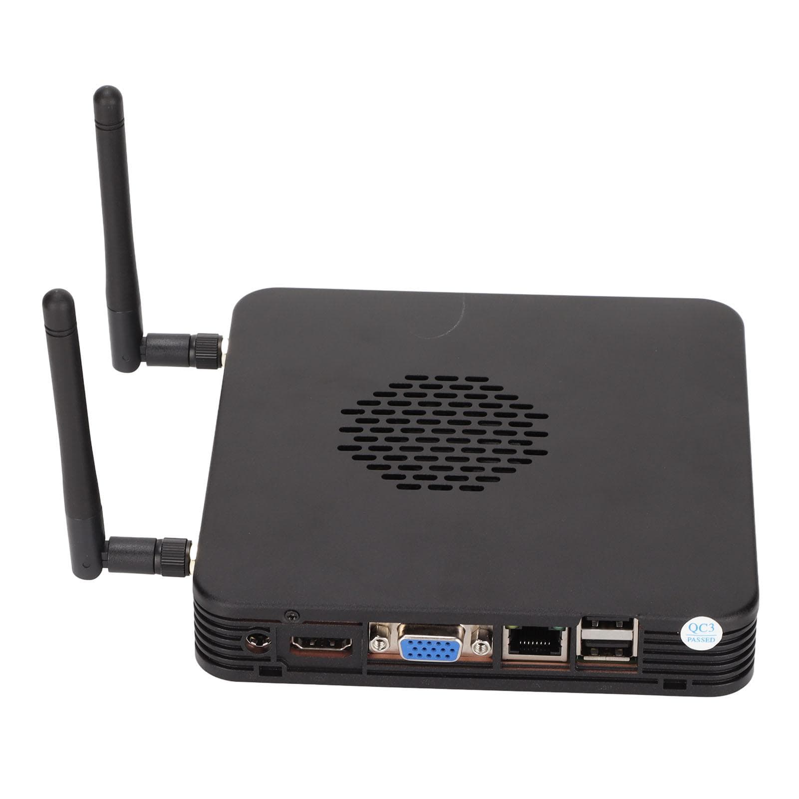 Mini PC 2.16GHz to 2.58GHz CPU 4GB RAM 64GB SSD Mini Computer with Dual WIFI Cooling Fan for US Plug