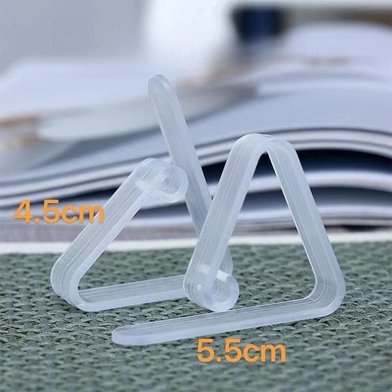 Plastic Transparent Tablecloth Clip Tablecloth Non-Slip Clip S-8pcs transparent