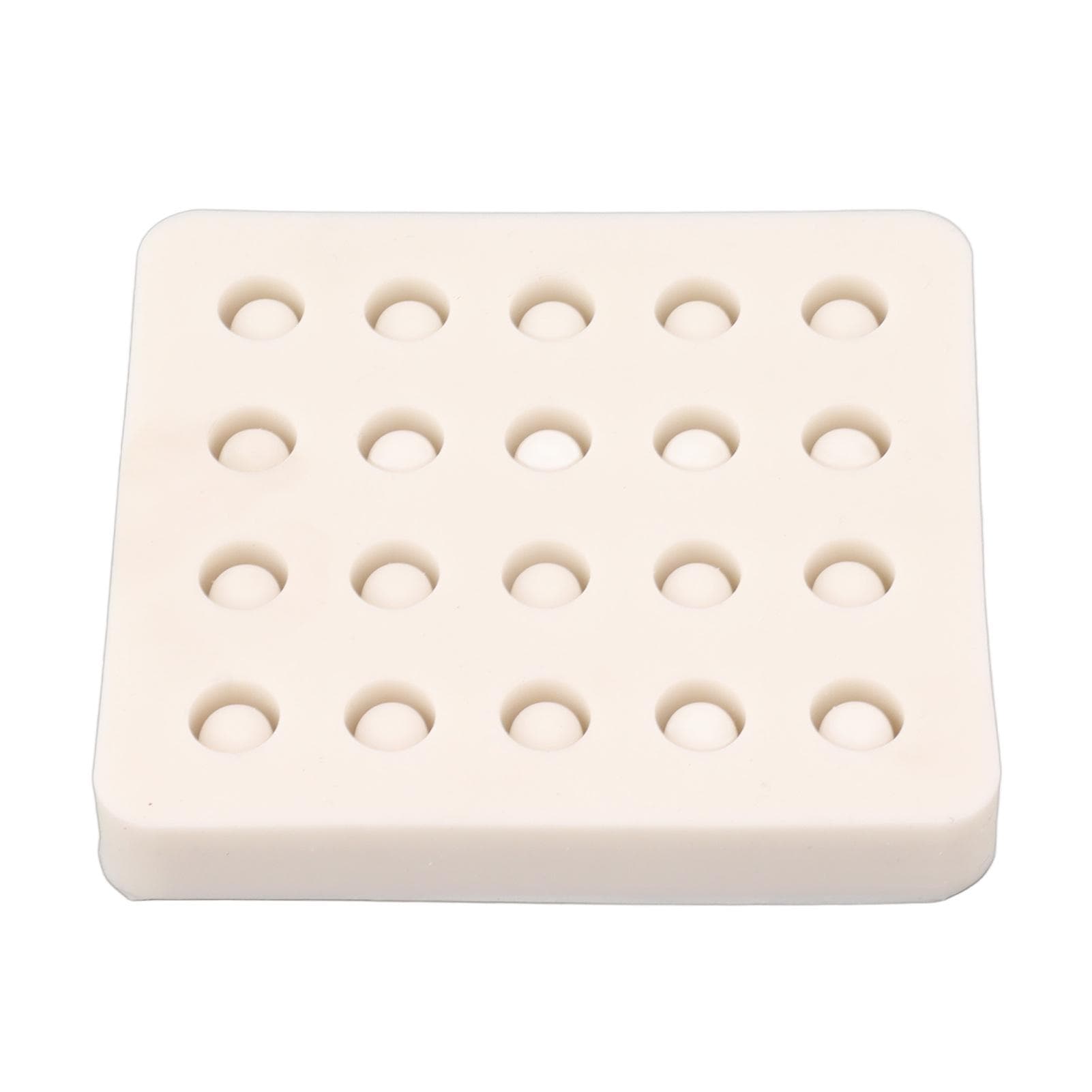 Queen Bee Rearing Mold Silicone 20 Cups Beeswax Mold Beekeeping Bee Cell Cup for Garden