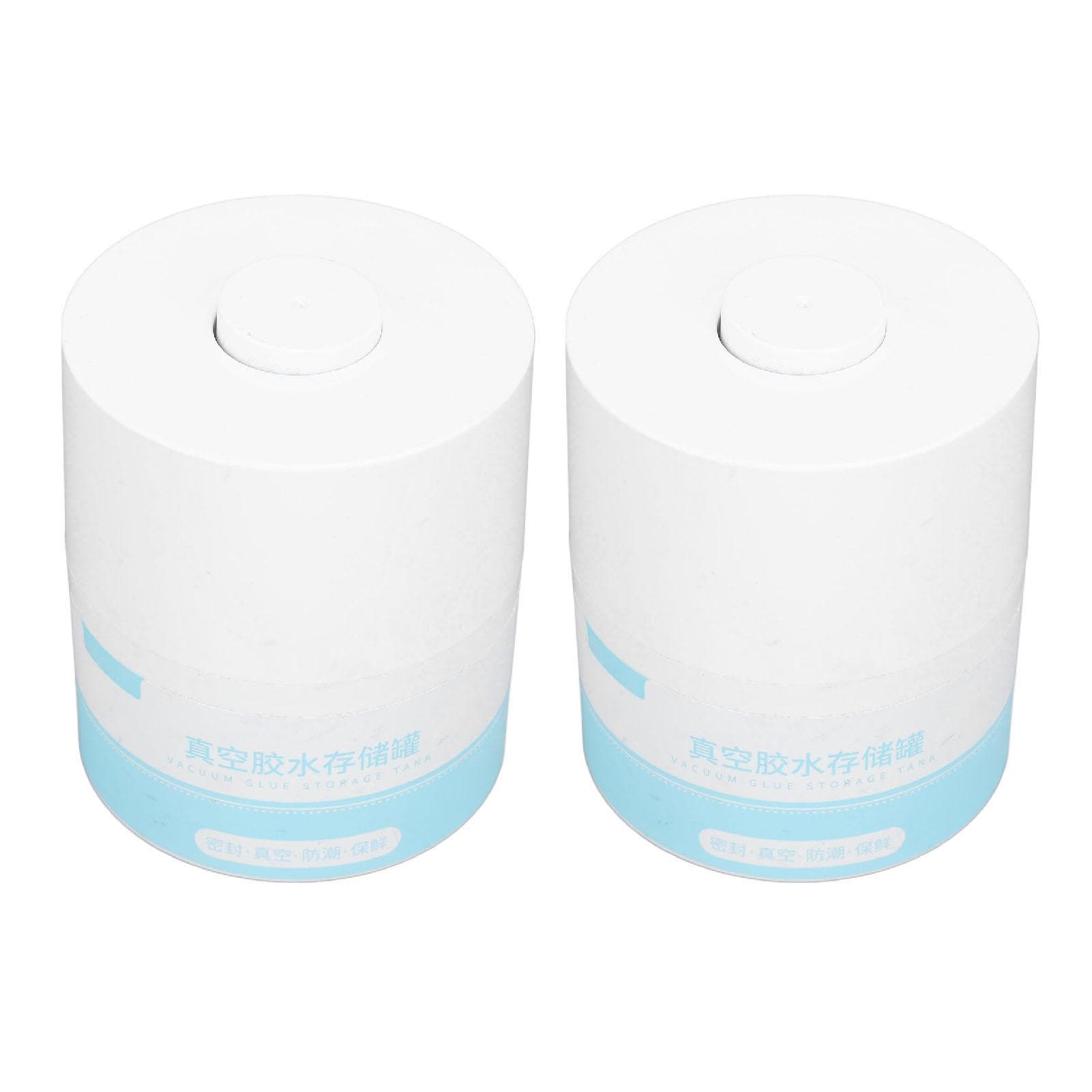 2pcs Lash Glue Holder Vacuum Tank Sealed Moisture Resistant Dry Resistant Glue Storage Vacuum