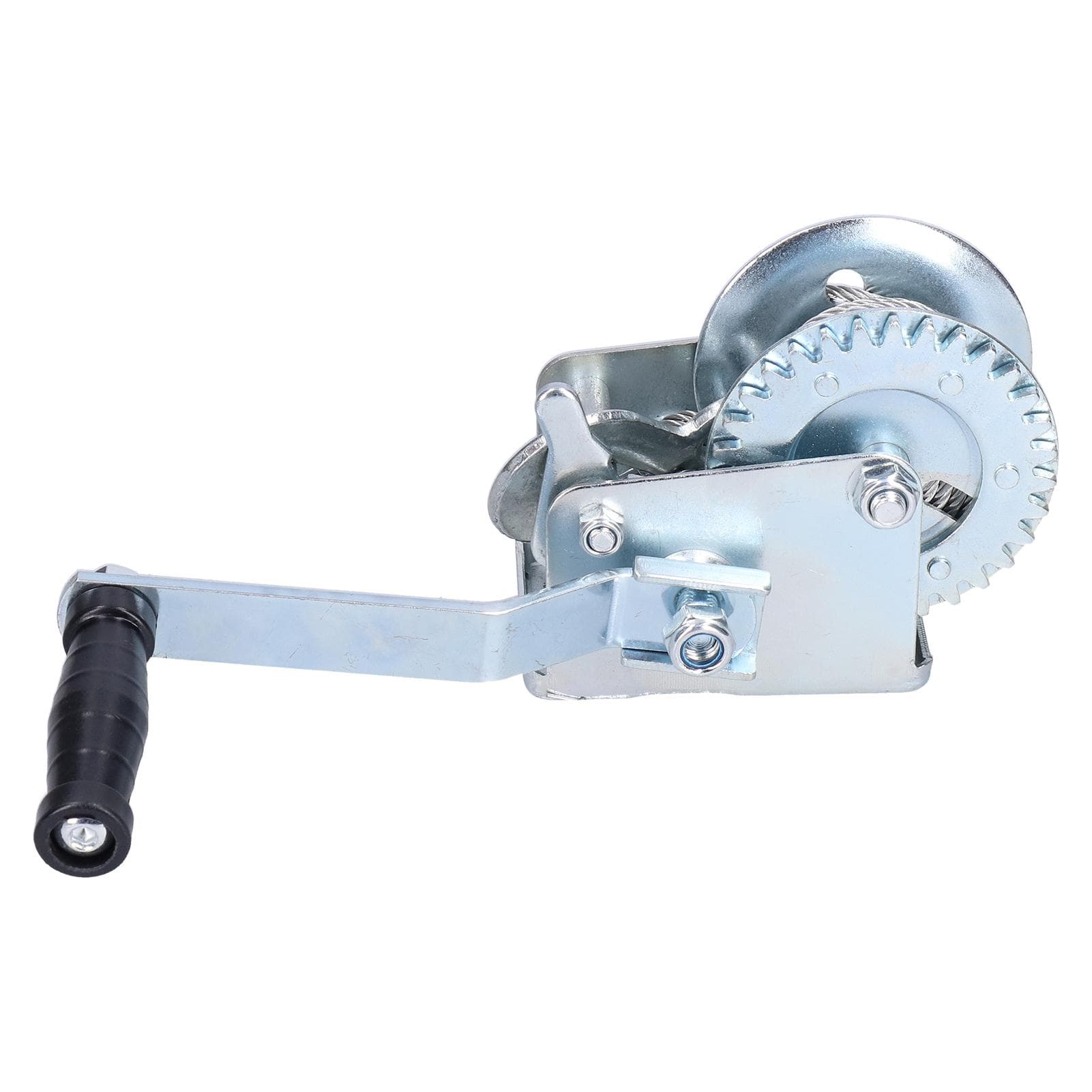 600LBS Manual Winch with 6M Steel Rope Hand Crank Cable Gear Single Speed Trailer Winch