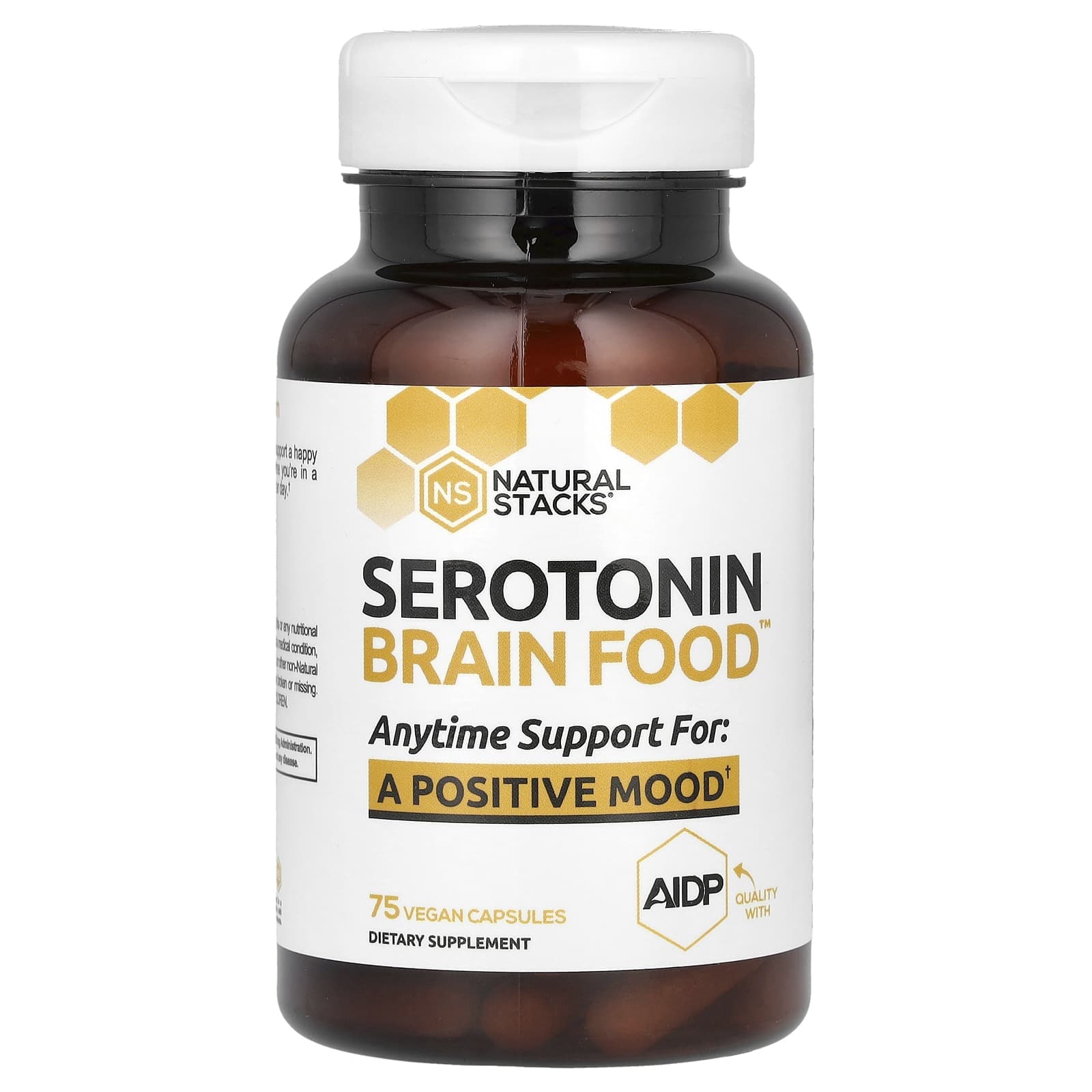 Natural Stacks, Serotonin Brain Food, 75 Veggie Capsules
