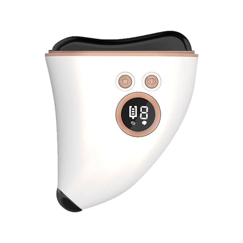 Bianshi Scraping Board Facial Lift Beauty Hot Compress Plucking Tendons Whole Body Universal Scraping Instrument Massager Cross-border white