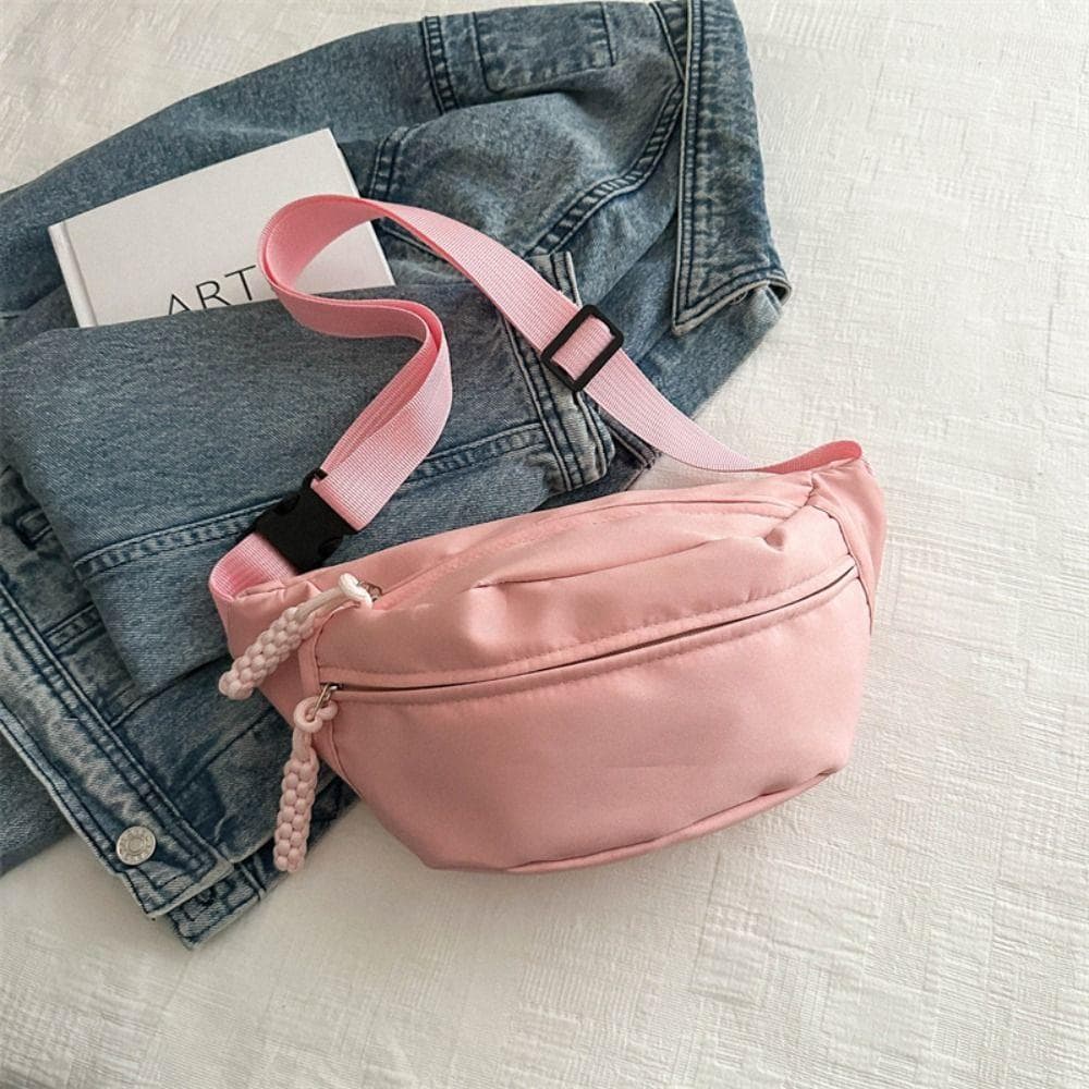 Half Moon Women's Chest Bag New Oxford Cloth Large Capacity Waist Bags Waterproof Multifunctional Running Belt Bags Sport